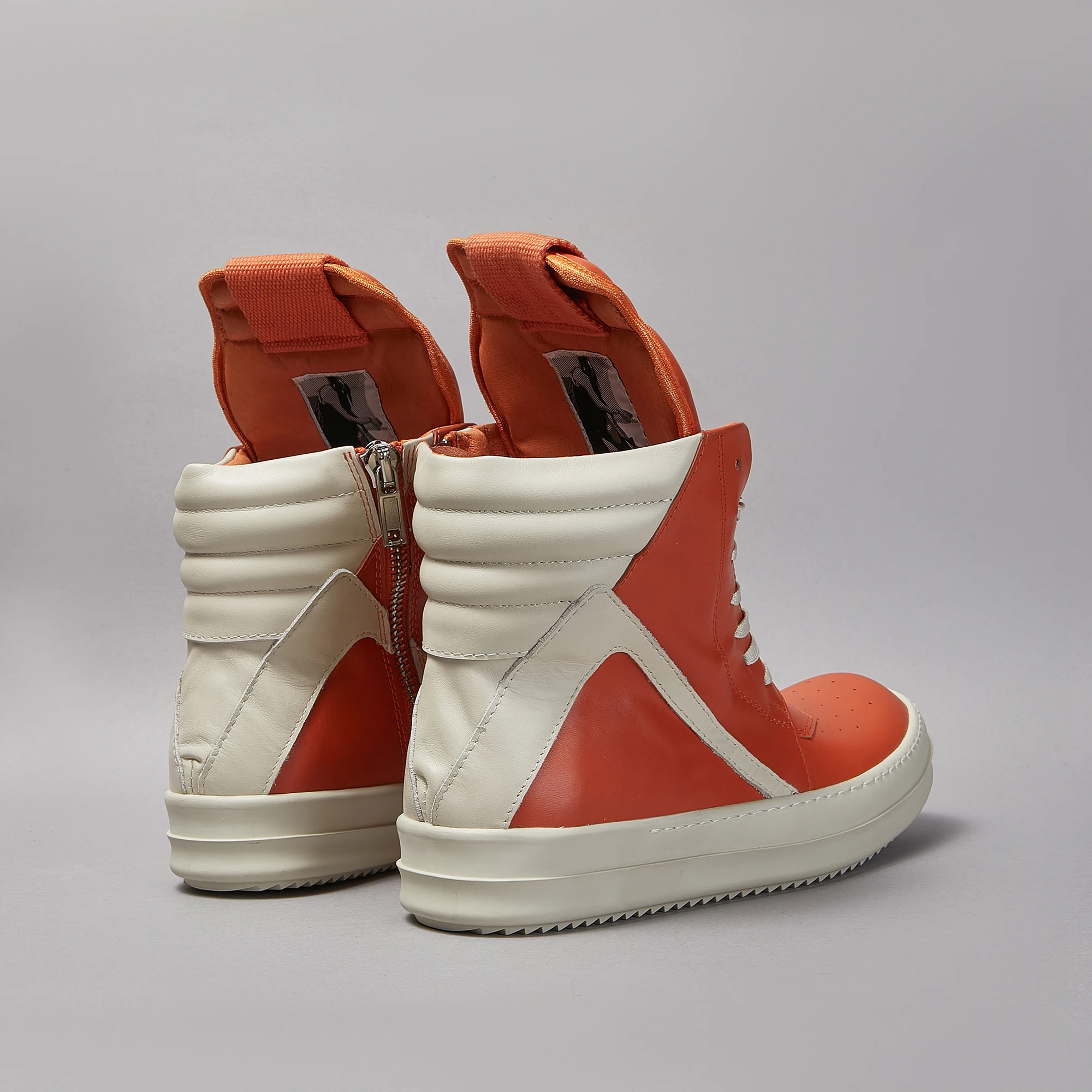 Brand Casual Men Shoe High Top Women Sneaker Orange