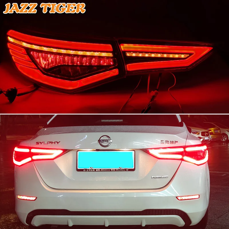 

Tail Light For Nissan Sentra Sylphy 2020 2021 2022 Rear Led Dynamic Turn Signal Car Fog Lamp Brake Taillamp Reverse Reflector