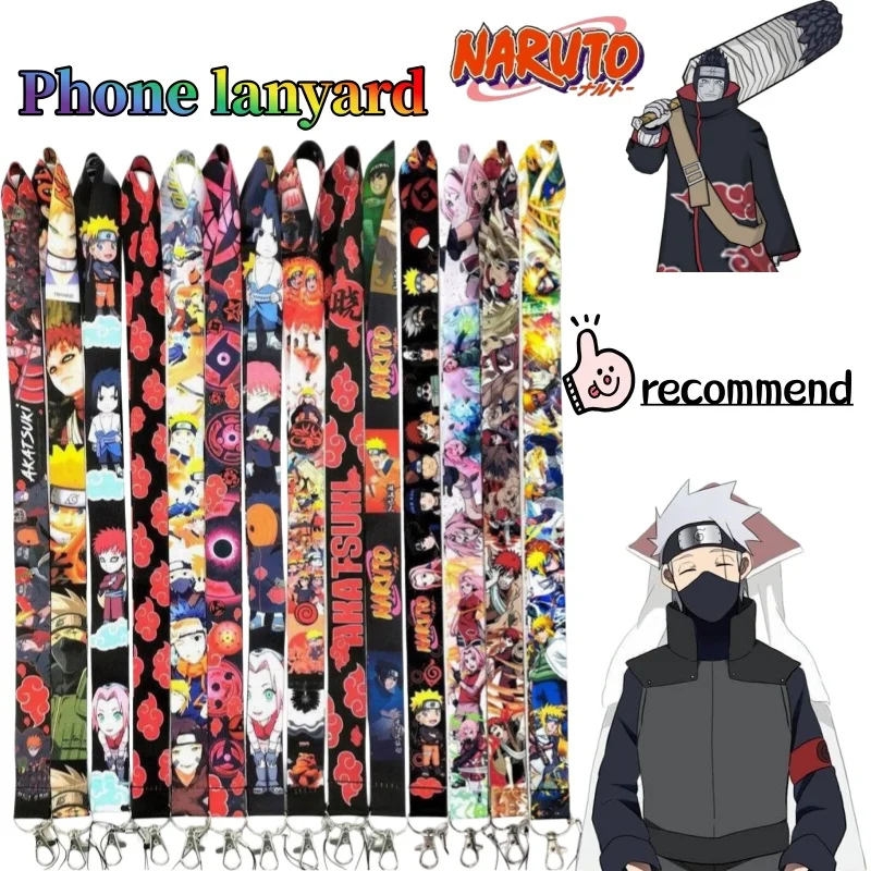 Naruto Anime Lanyard - Versatile Accessory for Phones, Keys, and ID Badges