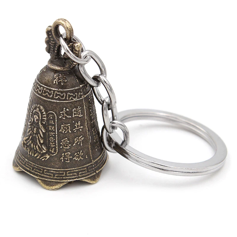 

Antique Bell Chinese Mini Sculpture Pray Guanyin Buddha Bell Shui Feng Bell
