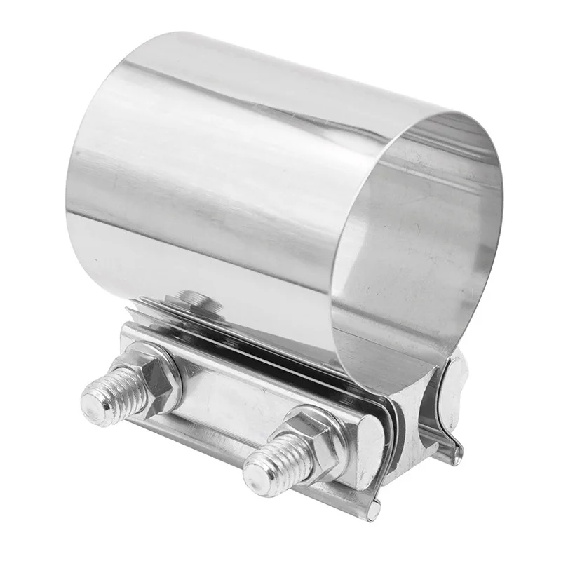 51576376mmMufflerPipeExhaustClampButtJointBandClampSleeveCouplerStainlessSteel.jpg