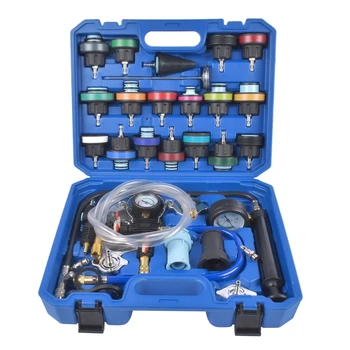 AP03 NEW 31* Radiator Cooling System Pressure Tester Kit w/ 23 Radiator Adapters 1