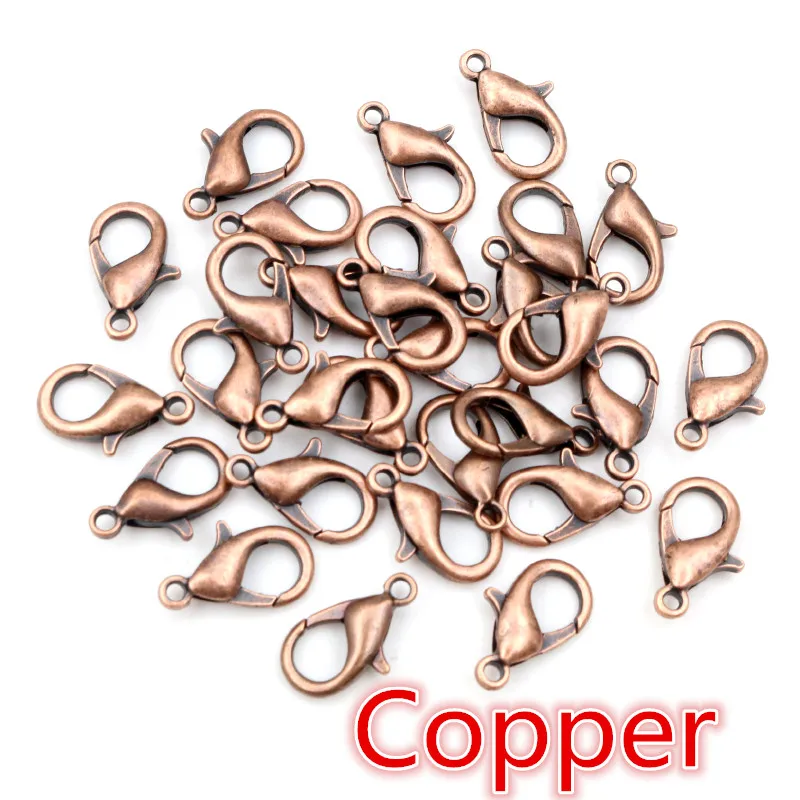Assorted Metal Alloy Lobster Clasp Hooks for Jewelry Making - 50 Pieces