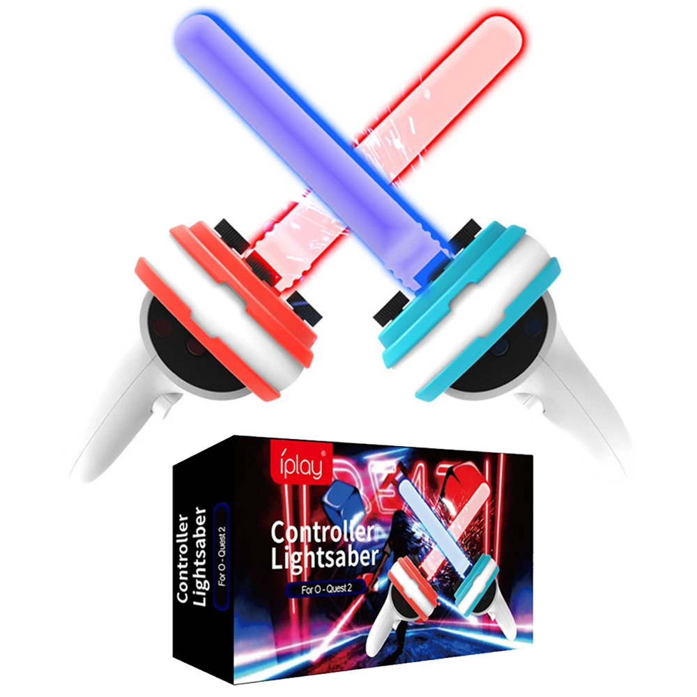 Dual Lightsaber Extension Grips For Oculus Quest 2 Beat Saber Handles Controller Vr Workout Games For Oculus Quest Accessories Vr Ar Glasses Accessories Aliexpress