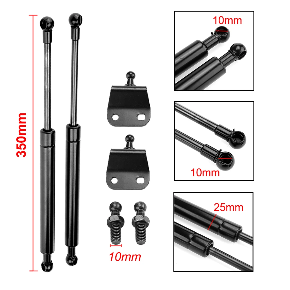 800N 300-600mm Gas Strut Bars Gas Spring Support For Boot Bonnet Car Caravans Door Windows Hatches Boat Bus 2Pcs,gas spring,gas strut fitting