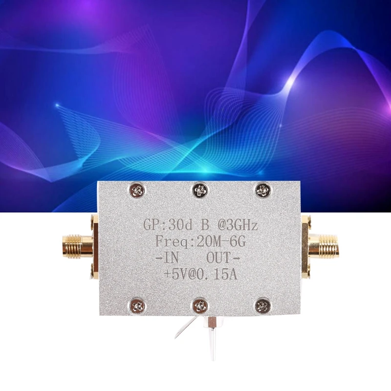 JAJA Amplifier Module 20M-6G Wideband RF Low Noise Amplifier High Gain 30Db LNA Microwave Amplification Receiver Module