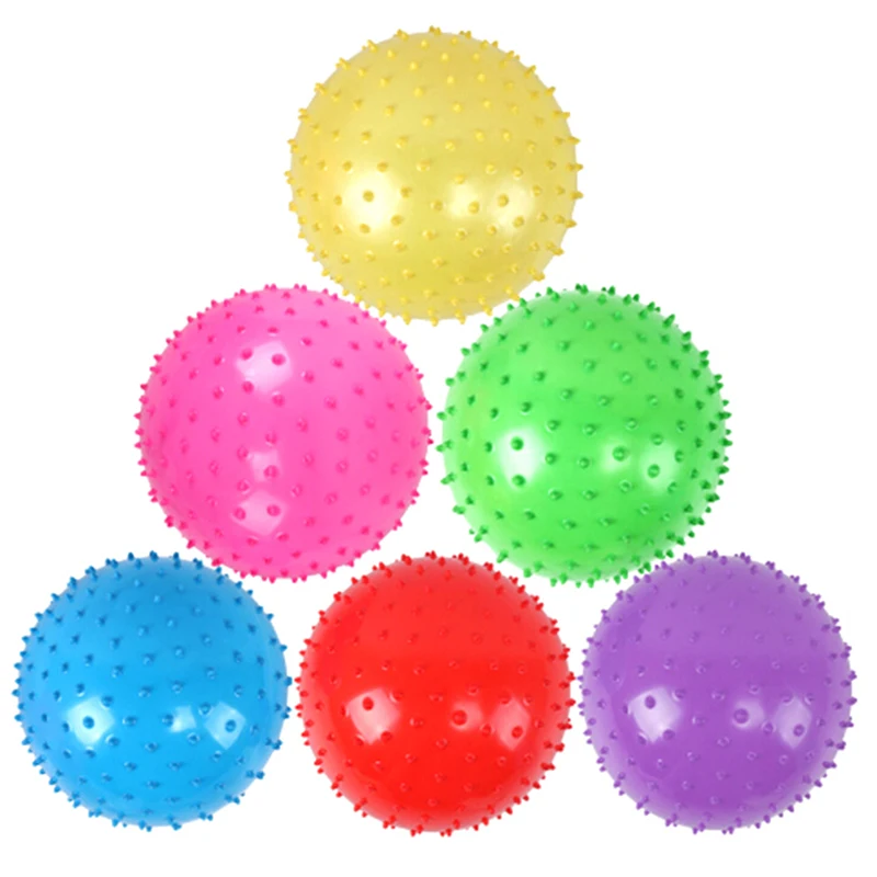 3Pcs 16cm Interactive Games Kids Inflatable Ball Rubber Toy Baby Cartoon Thorn Large Balloon Developmental Children Ball Toys 5