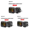 ZOYI Digital Socket Tester Smart Voltage Detector RCD GFCI NCV Test Large display Outlet checker EU US UK Plug Ground Zero Line 4