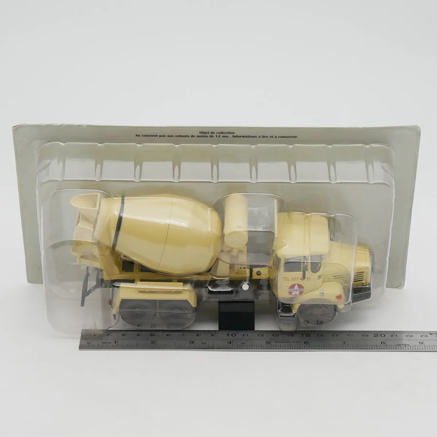 Modellino Ixo 1:43 – Camion Betoniera Berliet PMH In Metallox, Veicolo Da Collezione