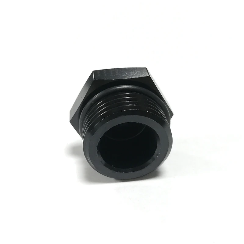 

12 AN Male Hex Head ORB O- Ring Block Off Plug Fitting Black