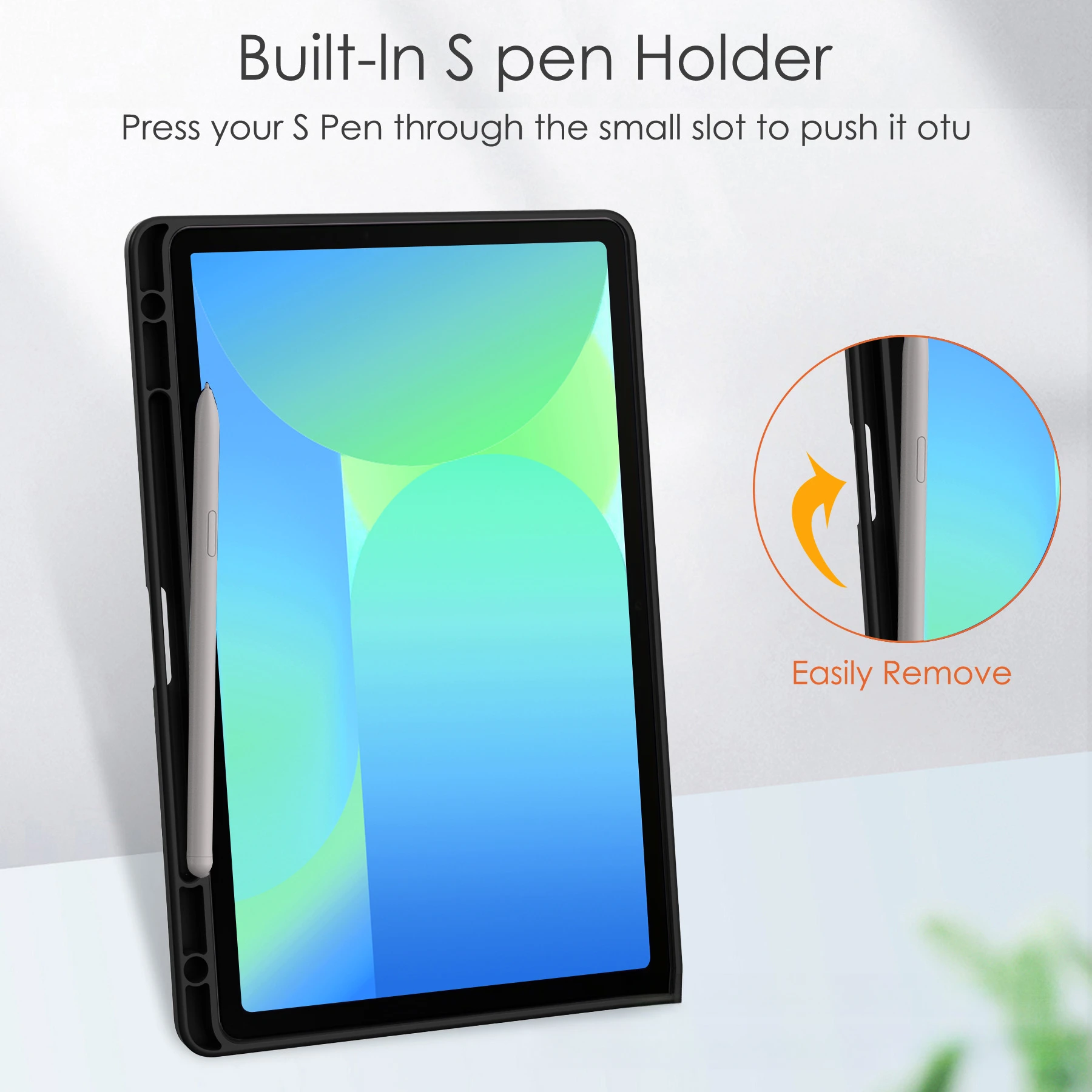 Für Galaxy Tab S10 Lite /S10FE/S9FE/S9 Tablet-Hülle X400 Transparentes Acryl mit Stiftschlitz – Detail 8