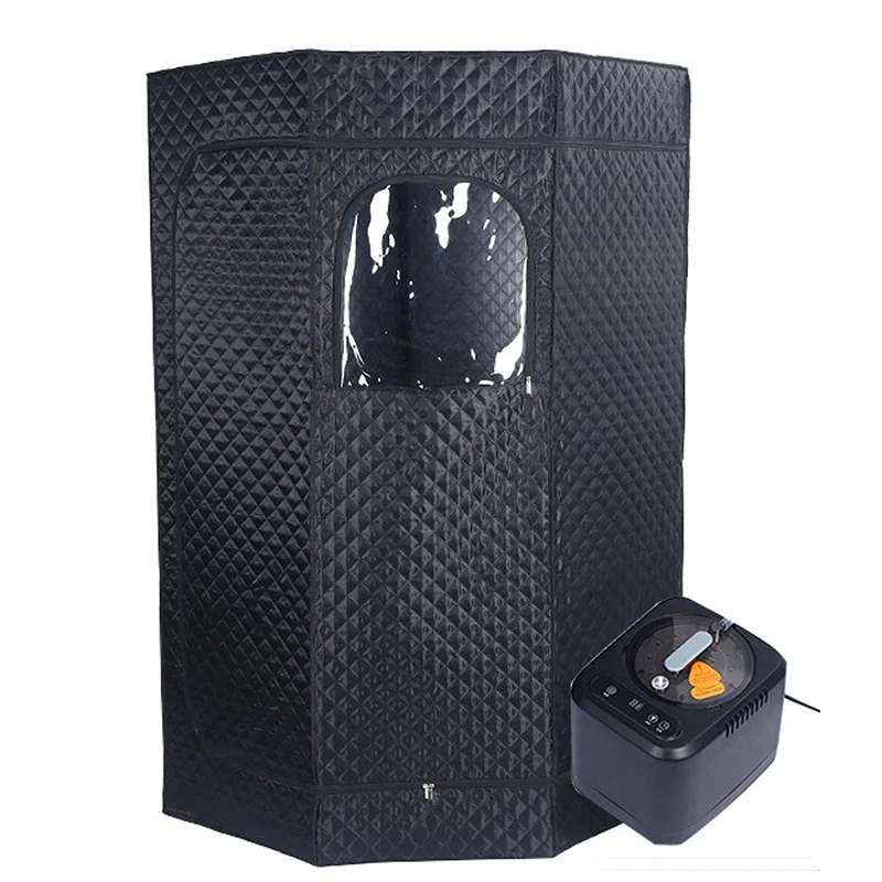 เปียกไอน้ําความร้อนซาวน่าแบบพกพา Home Spa ซาวน่าเต็นท์สูง 180 ซม.3L หม้อนึ่งสนับสนุน Drop Shipping 1