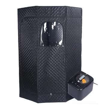 เปียกไอน้ําความร้อนซาวน่าแบบพกพา Home Spa ซาวน่าเต็นท์สูง 180 ซม.3L หม้อนึ่งสนับสนุน Drop Shipping 1