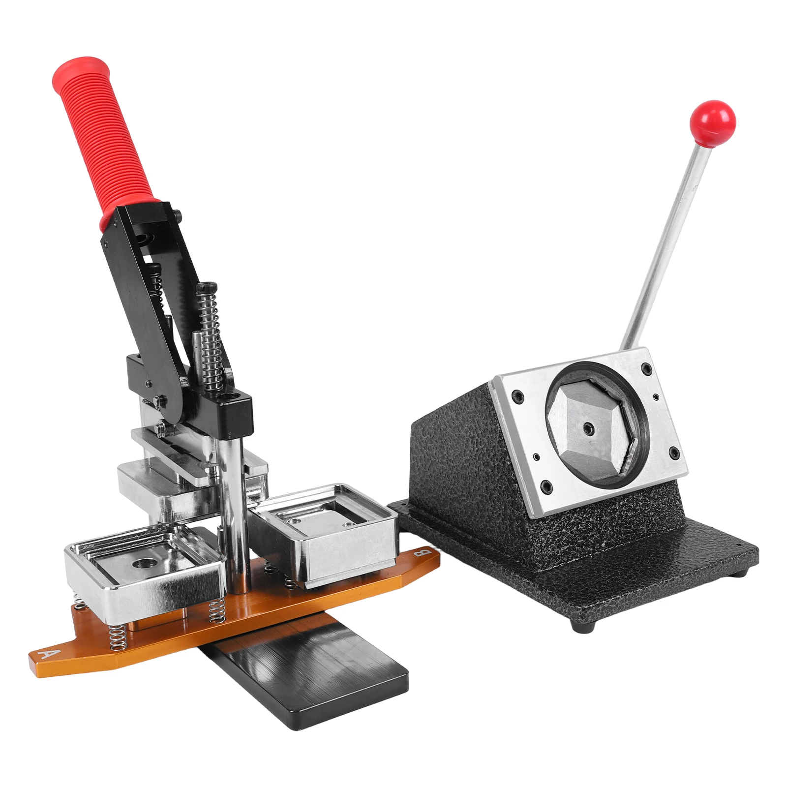 50*50mm Square DIY Pin Maker Badge Press Machine W/100 Set Materials DIY Fridge Magnets Machine for Party Event Business School