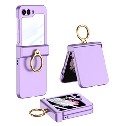 Ultra Thin Ring Holder Case with Hinge Protection & Screen Protector Cover - Out of stock (Purple)