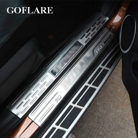 

Car Styling for Nissan X-Trail t32 accessories 2014-2022 stainless auto door sill protector scuff plate guard threshold sill