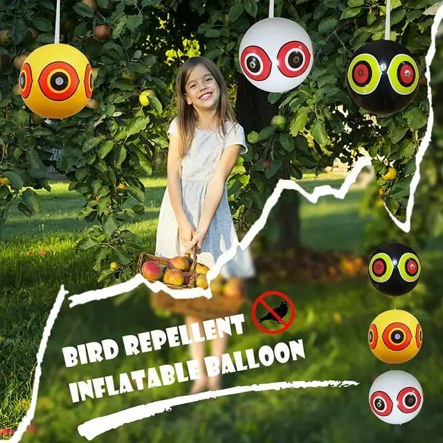Ballonok Orchard Madár Madárgátló Visszataszító Felfújható Ijesztő Szemű Léggömbök Kültéri Madárriasztó Labda - Image 2