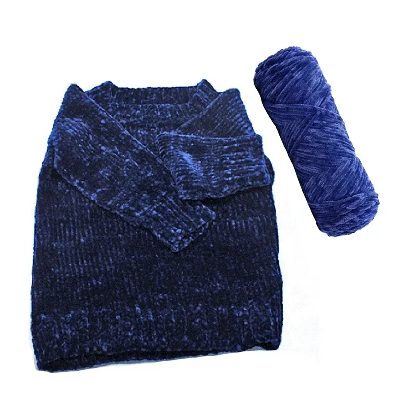2pcs X95g Knit Yarn Velvet Yarn Polyester Thick Yarn for Knitting Estambre Para Tejer 2