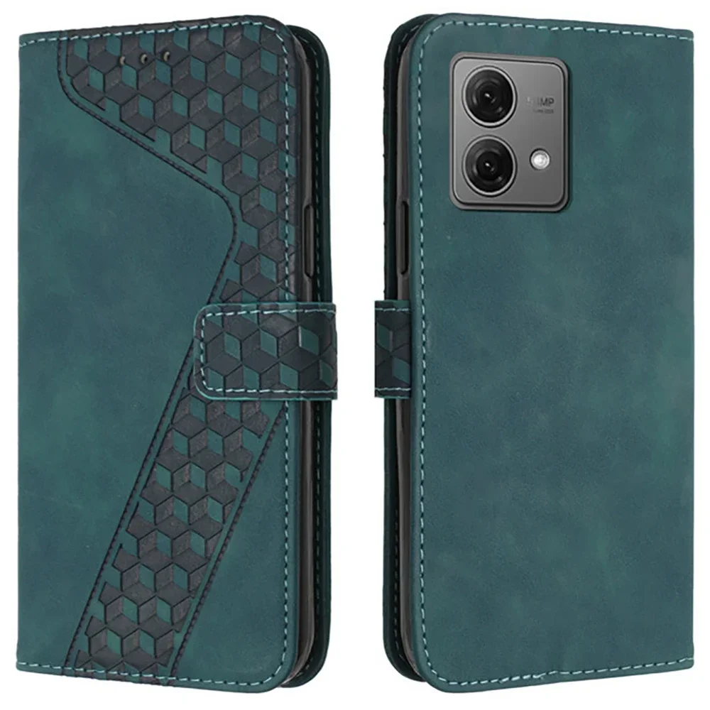 Leather Flip Wallet Case - Moto Edge Series