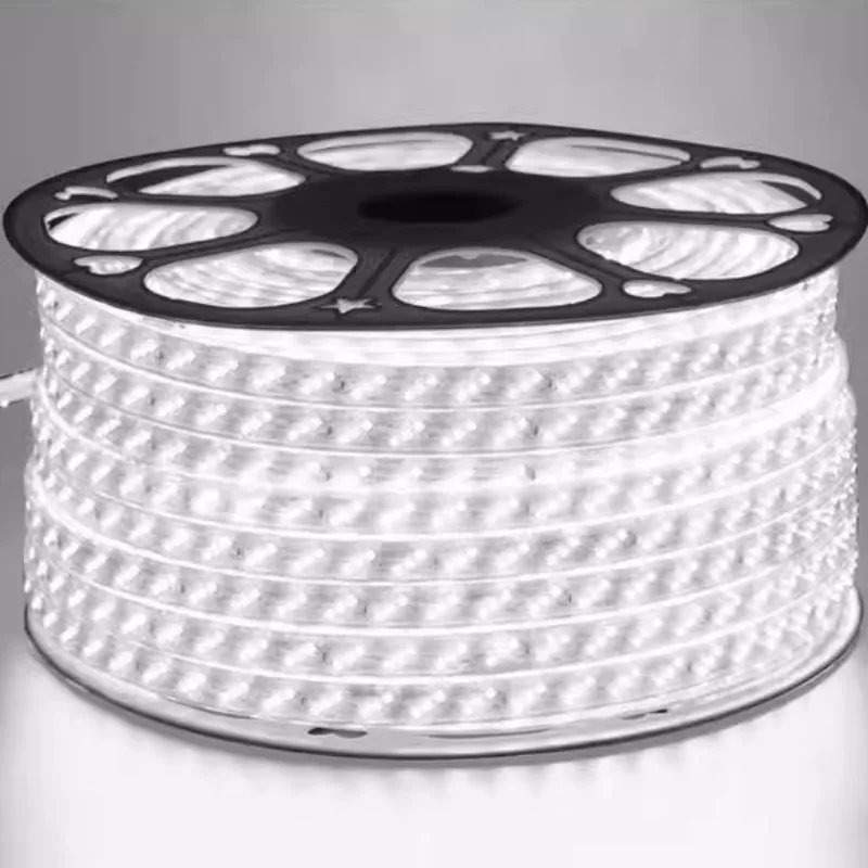 Super Bright SMD 5630 5730 LED Strip 220V With EU Plug 180LEDs/m IP67 Waterproof Warm White In-Outdoor Flexible Light