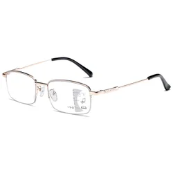 Photochromic Outdoor Metal Frame Rectangular Sunglasses with Anti Blue Light Protection (300)