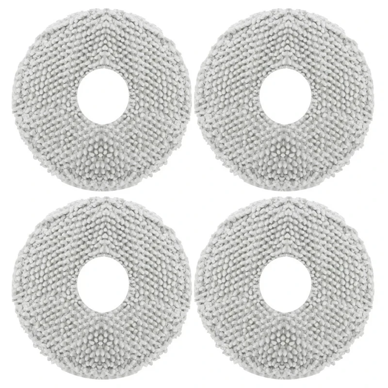 

4PCS Mop cloth rag For Xiaomi B101CN X10+ S10+，Dreame S10 Pro L10S Ultra X10 /Omni Mop 2, C102CN robot vacuum cleaner