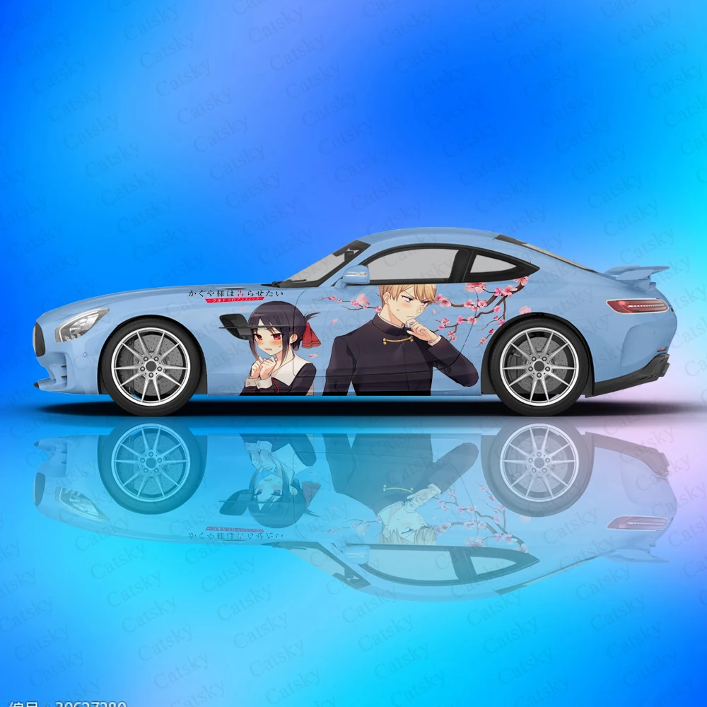 

kaguya- same love ls war Car Decal Side Graphic Wrap Vinyl Modified Auto Parts Car Sticker custom picture DIY Anime