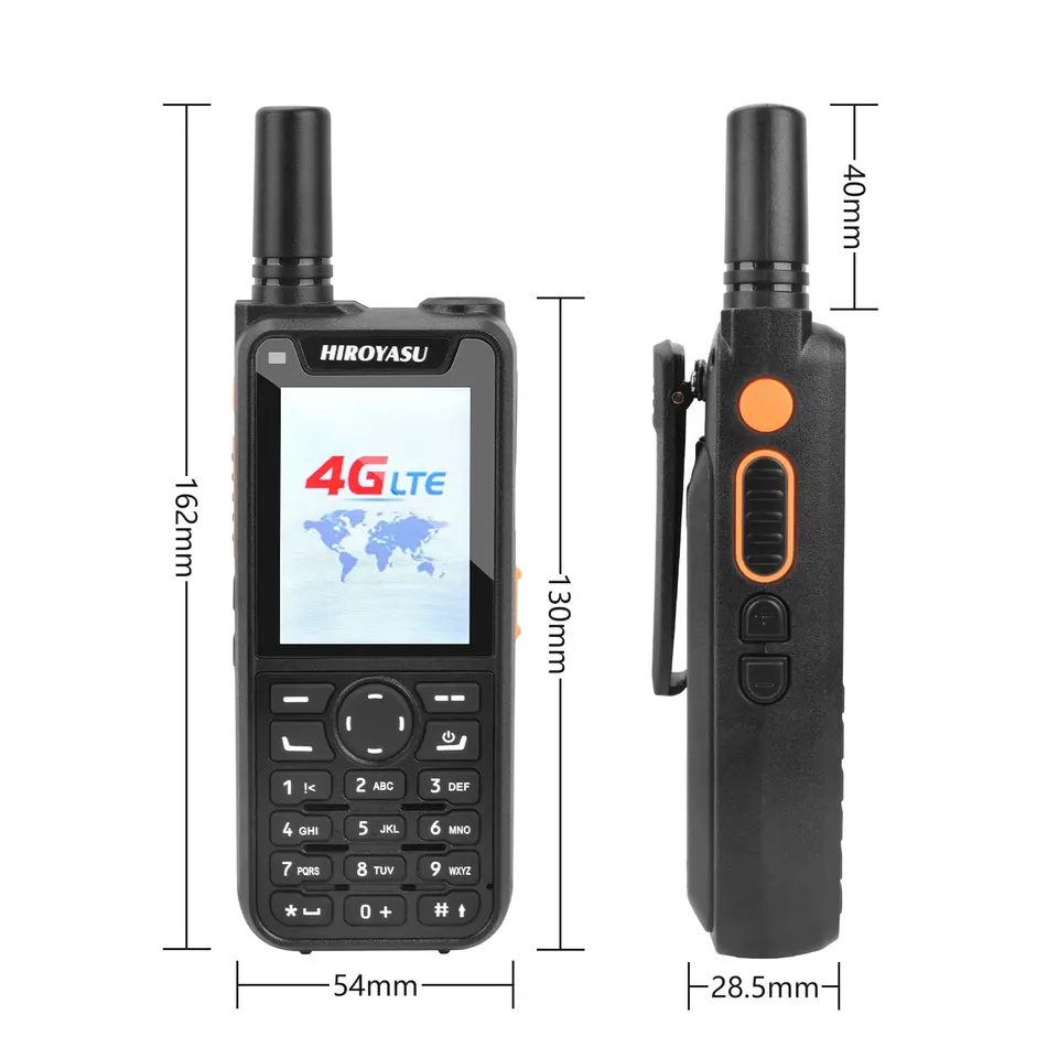 HIROYASU HI-B6 Zello Walkie Talkie Android9.0 Dual Sim Card 2G 3G