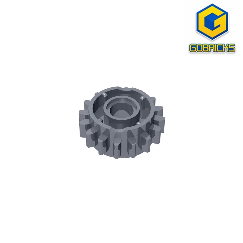 

Gobricks GDS-1106 Technical, Gear 16 Tooth with Clutch on Both Sides compatible with lego 18946 pieces of children's DIY