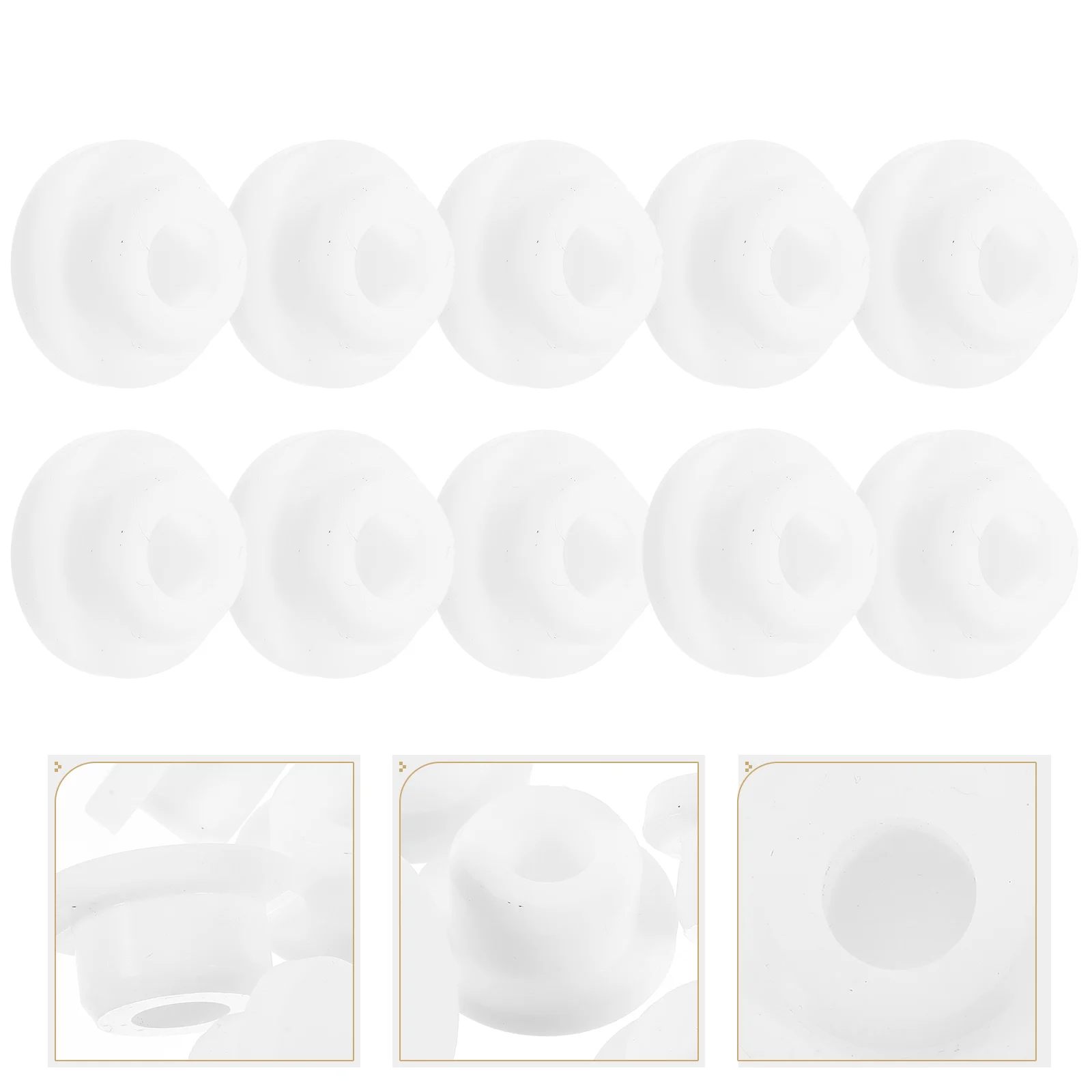 

Washbasin Overflow Sealing Cover Side Hole Plug Bathroom Cabinet Sink Full Water Outlet Round (20mm) 10pcs Cap Drain Tub