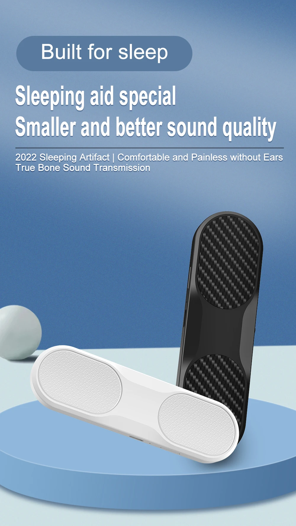 Mini Enceinte Bluetooth à Conduction Osseuse Avec Ventouse - Pour Douche, Voiture, Camping, FM Incluse