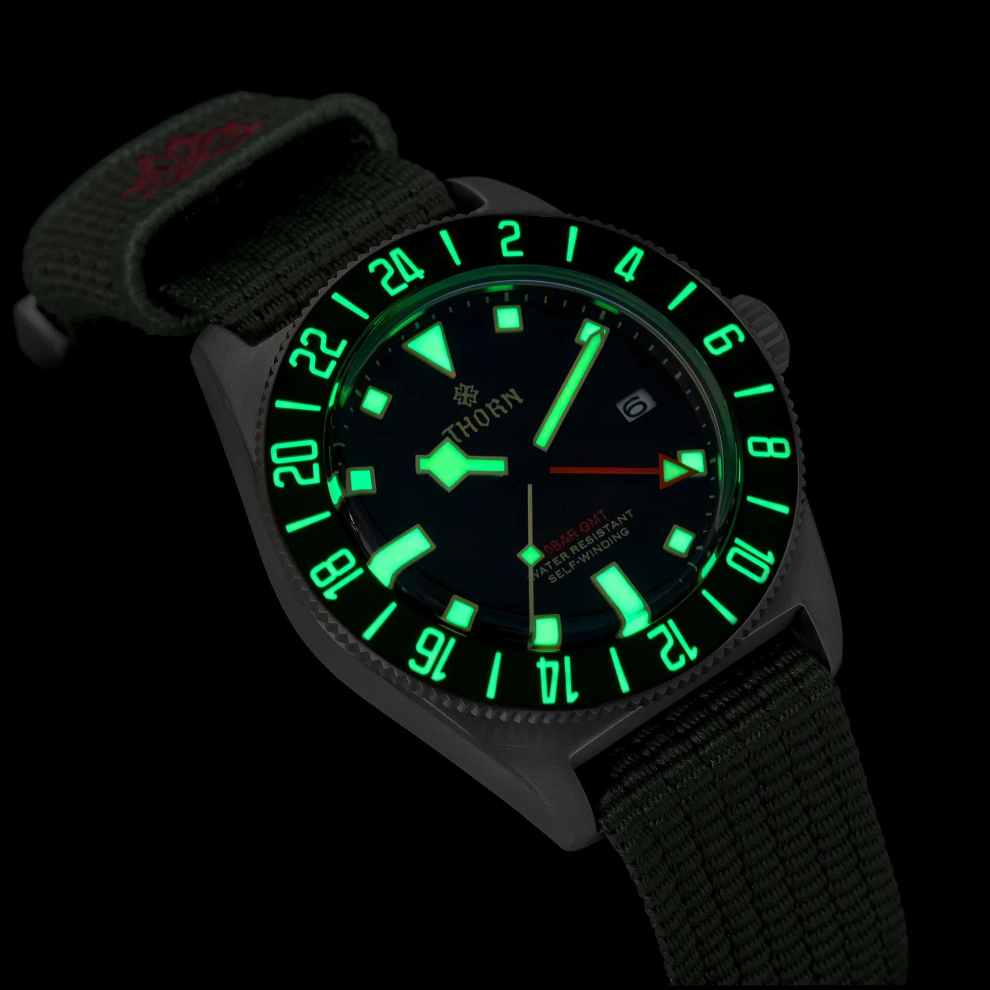 Thorn T020 Titanium Gmt Watch Automatic Mechanical Men’s Diving_voghion.com