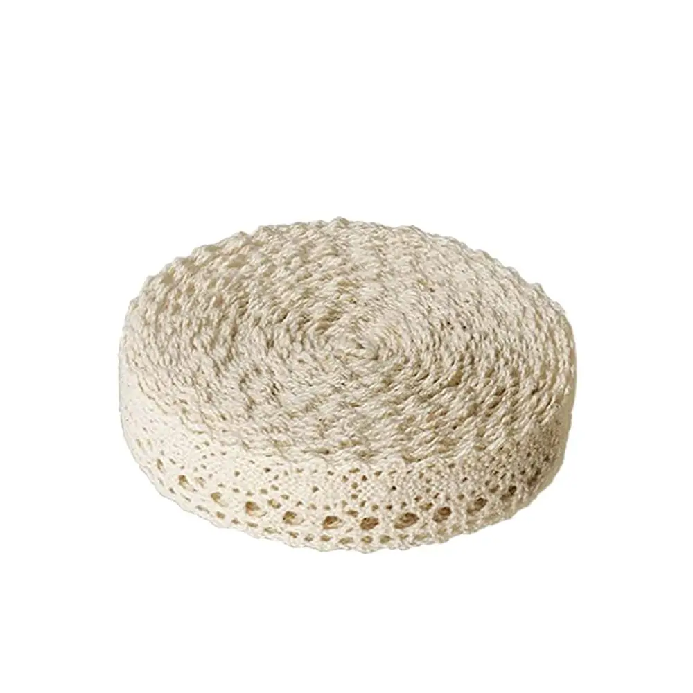 6 Rotoli Di Nastro In Pizzo Beige, Nastro Autoadesivo Vintage - 6