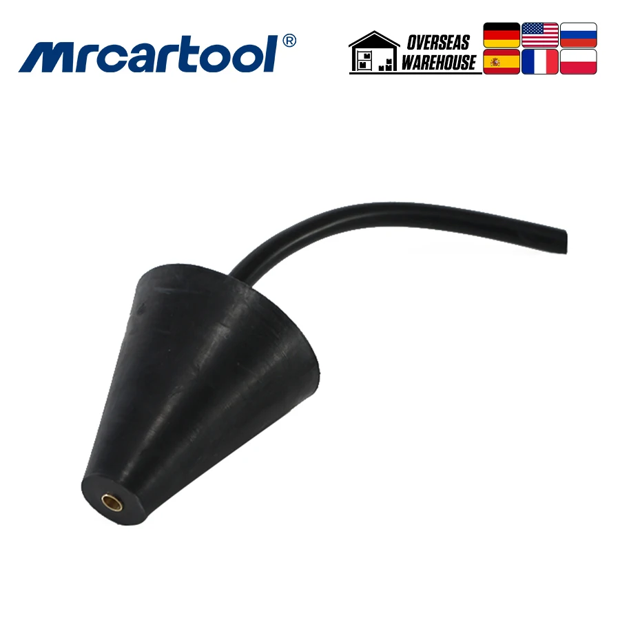 

Устройство для проверки утечки дыма EVAP, вакуумный Впускной конусный адаптер, тестер утечки, универсальный, подходит практически для всех наконечников выхлопных газов и впускных сапог