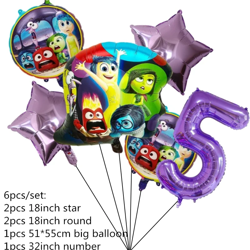 6pcs number 5 set