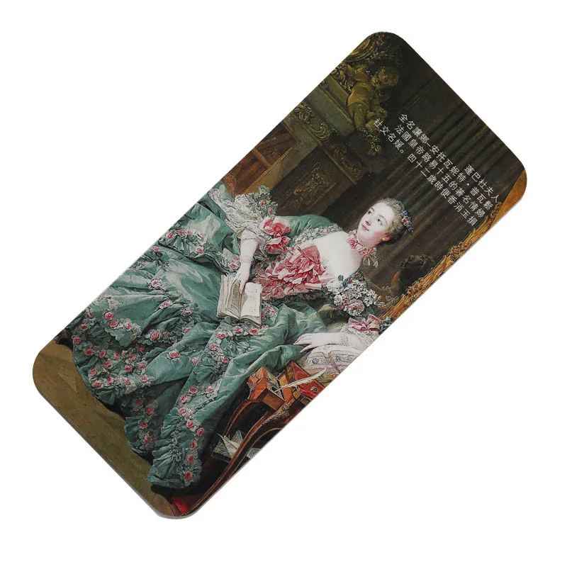 World Famous Painting Retro Cardboard Bookmark Mona Lisa Book Holder Gift Stationery 10 Pcs/Set floral painting bookmark,bookmarks stationery supplies