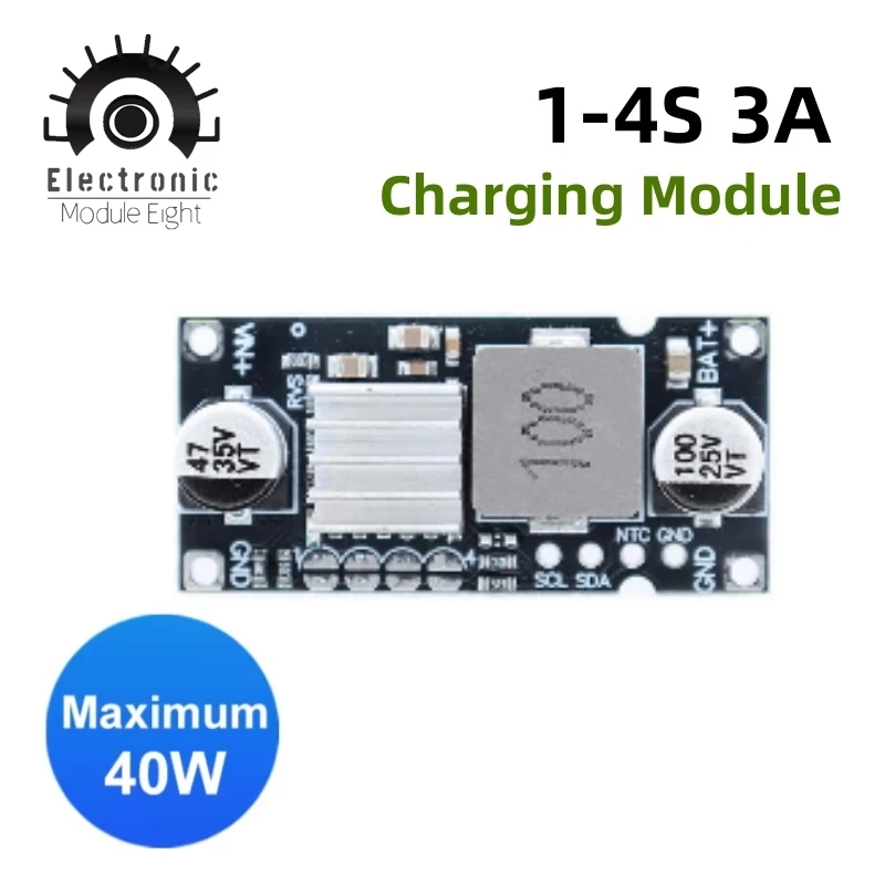 SONGXIN 1S 2S 3S 4S 5V-26V 3A 40W Lithium-Batterie-Lade-Abwärtsmodul mit Temperatur-Schutzstrom einstellbar IP2365