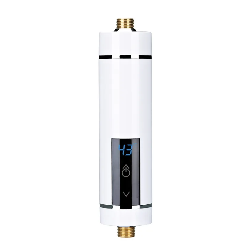Round Instant Water Heater Kitchen 1 Second Speed Thermoelectric Hot Water Heater Energy-saving Shower Tankless Water Heater