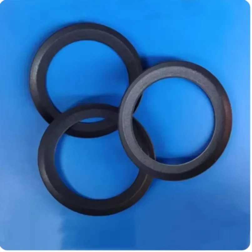 High Quality 2PCS Black Wear-resistant Piston Ring for Oilfree Air Compressor Spare Parts