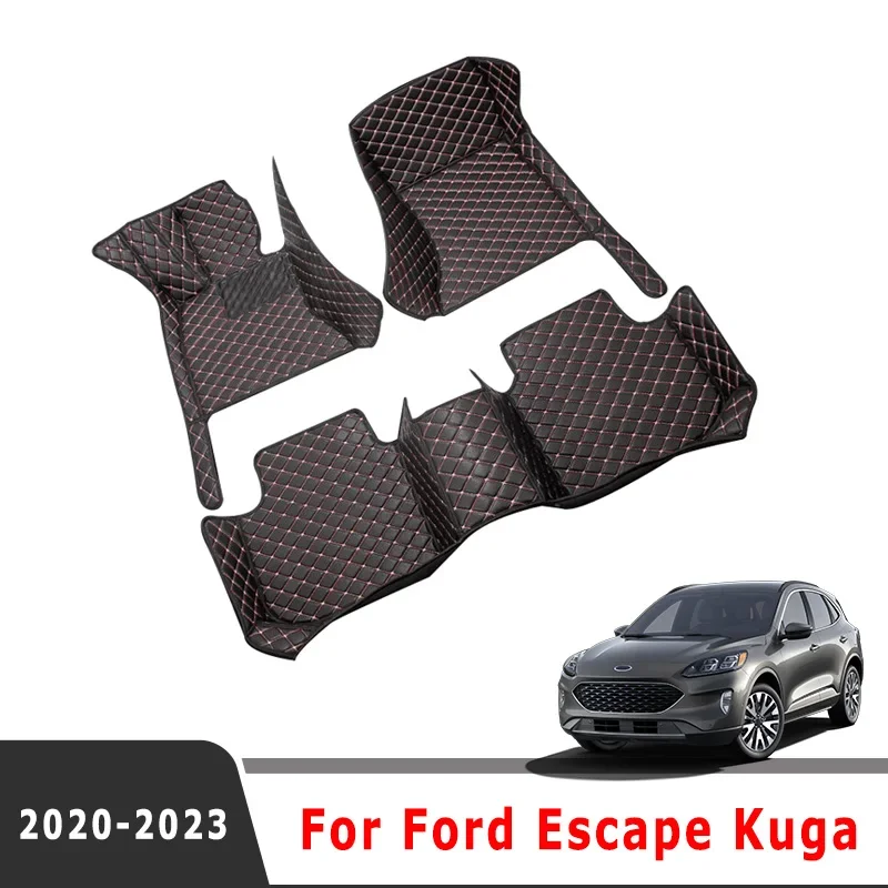 Car Floor Mats Interior Accessories Protector Rugs for Ford Escape Kuga Auto Decoration Waterproof
