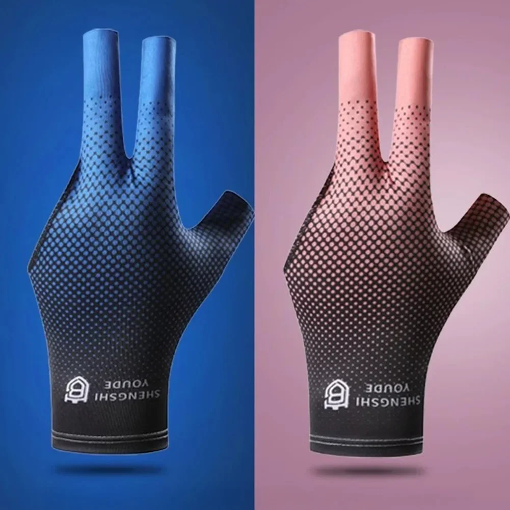 Billiards Glove Left Right Anti-Slip 3 Finger Snooker Billiard Glove Adjustable Snooker Pool Gloves for Men Billiard Accessories