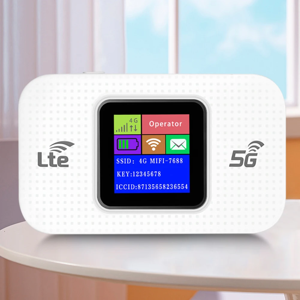 4G/5G Mobile WIFI Router 150Mbps 4G LTE Wireless Router 3000mA Portable Pocket MiFi Modem Mobile Wifi Hotspot with Sim Card Slot Sale Bangladesh