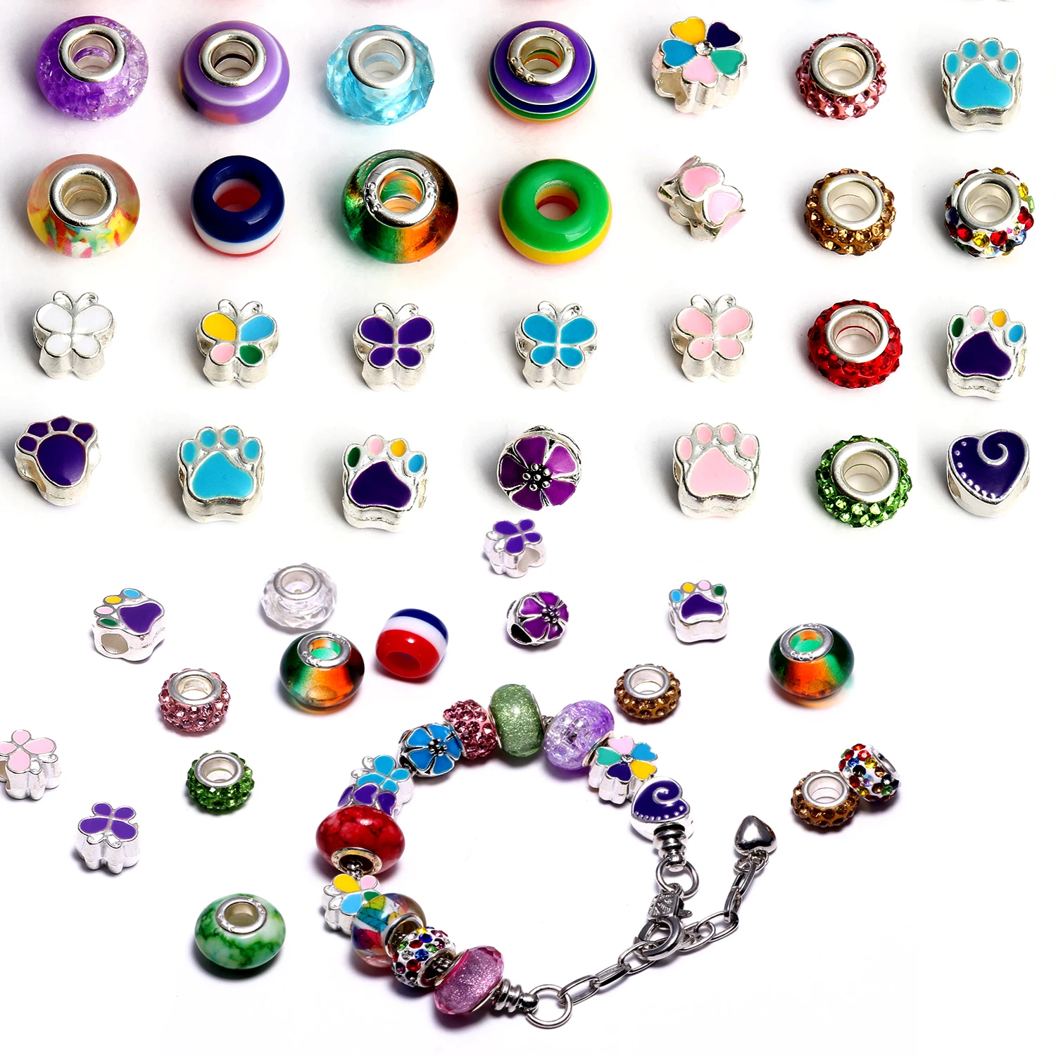 2-Pack European Dog Charm Bead Spacers For Snake Chain Bracelets - Fits Pandora, Chamilia & More - View #8