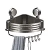 Wall Mounted Shower Triangle Organizer Suction Cup Shower Shelf Triangle Storage Rack Rustproof Large Capacity Corner Shelf 2