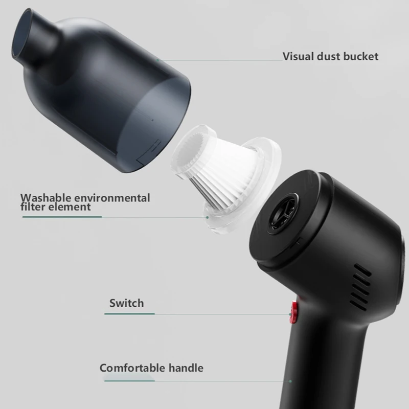 8000pa 120W Portable Wireless Car Vacuum Cleaner Rechargeable Household Handheld Automatic Vacuum Cleaner High Suction Power for vacuum cleaner,handheld vacuum cleaner,wireless vacuum cleaner,portable vacuum cleaner