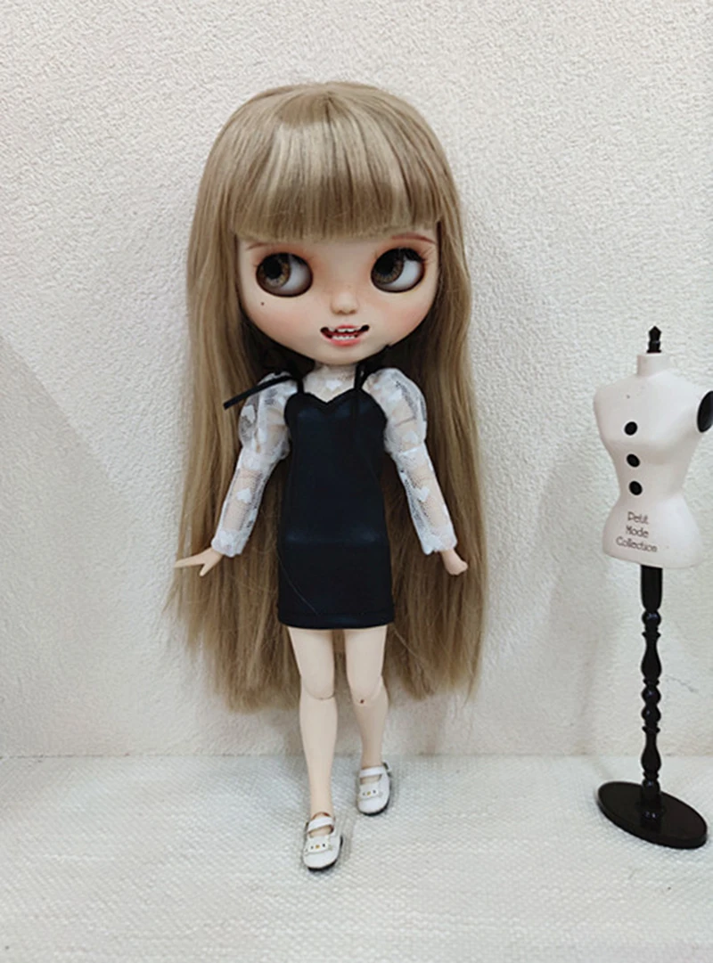 Neues Blyth langes T-Shirt + Spitzenrock Barbies DressDoll Blyth Puppenkleidung Prinzessinnenkleid für Ymy Licca Azones Ob24 Ob27 Fr Doll – Detail 8