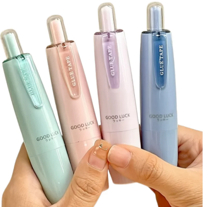 무작위 색상의 양면 접착 펜 3팩, 강력한 접착력, 무산성 및 내구성, 스크랩북, 학교 및 사무용품, 공예품, 다이어리 및 선물 포장에 적합