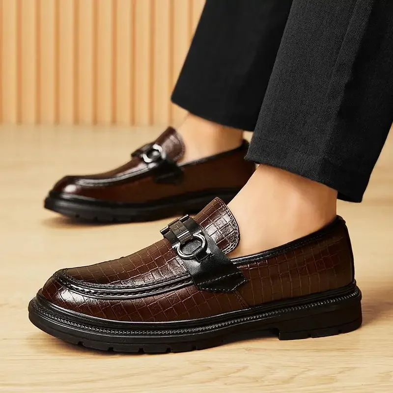 

Men's Moccasins New Trendy Boys Casual Leather Men's Party Fashion Shoes Break