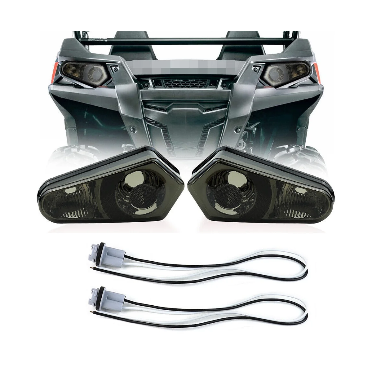 

Tail Light for Polaris ATV 2005-2013 Sportsman 500-800 12V LED Tail Light Brake Light Kit 2411153 Smoked Black