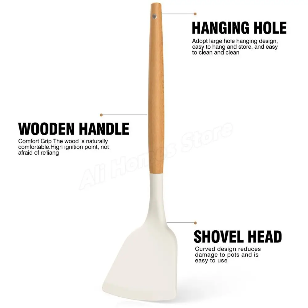 Ensemble d'ustensiles de cuisine en silicone